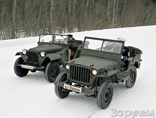 ГАЗ-67Б и Willys MB